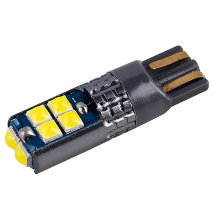 фото Лампа светодиодная, skyway, t10, (w5w), 12-24v, 10 smd диодов, без цоколя, 1-конт, белая