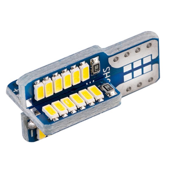 фото Лампа светодиодная, skyway, t10, (w5w), 12v, 48 smd диодов, без цоколя, 1-конт, белая