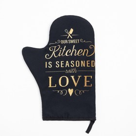 

Варежка-прихватка Kitchen 20х28см,35% х/л,65% п/э,ватин 250г/м2