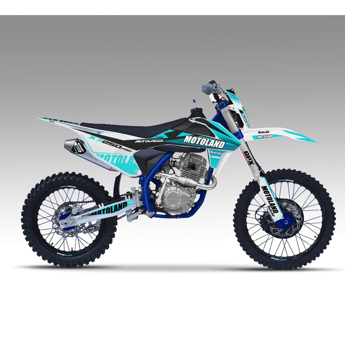 Кроссовый мотоцикл Motoland X3 250 PRO (172FMM), 250 см3, синий мотоцикл кроссовый эндуро motoland dakar st 172fmm pr250