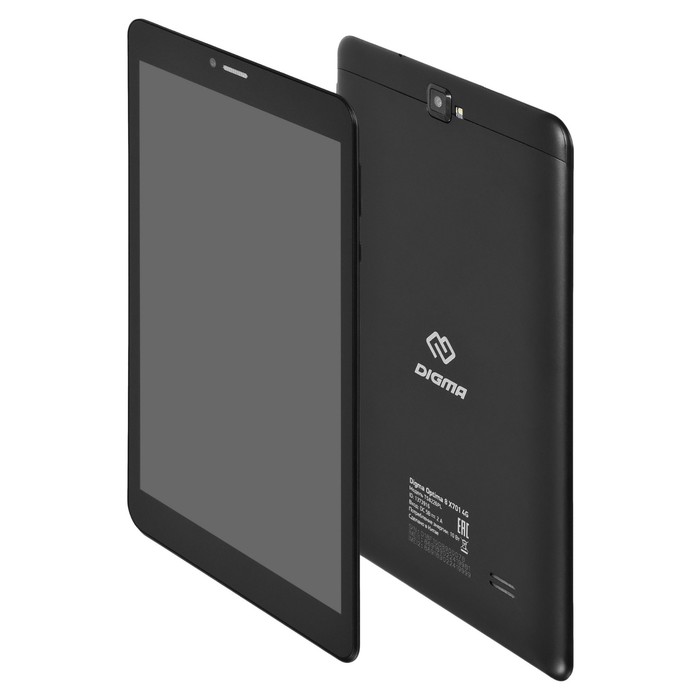 фото Планшет digma optima 8 x701, 8", ips 1280x800, 1.3 ггц, 3+32 гб, 2 мп, android 10, чёрный