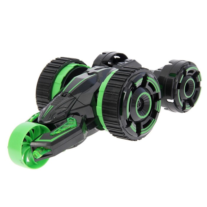 фото Машина радиоуправляемая перевёртыш «хищник», работает от аккумулятора, цвет зелёный