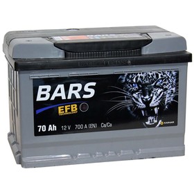 

Аккумуляторная батарея BARS EFB 70 Ач 6СТ-70.1 VL, прямая полярность