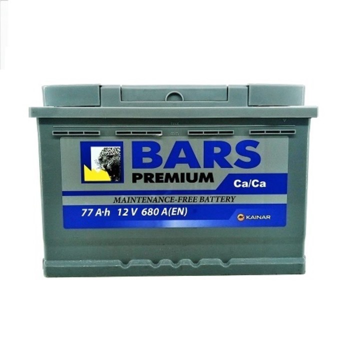 Аккумуляторная батарея BARS Premium 77 Ач 6СТ-77.1 VL, прямая полярность