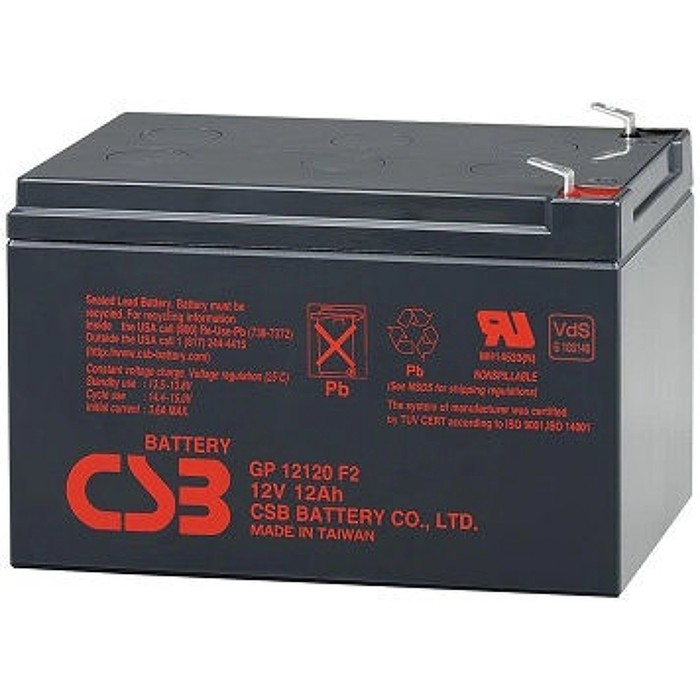 Аккумуляторная батарея CSB 12 Ач 12 Вольт GP 12120 цена и фото