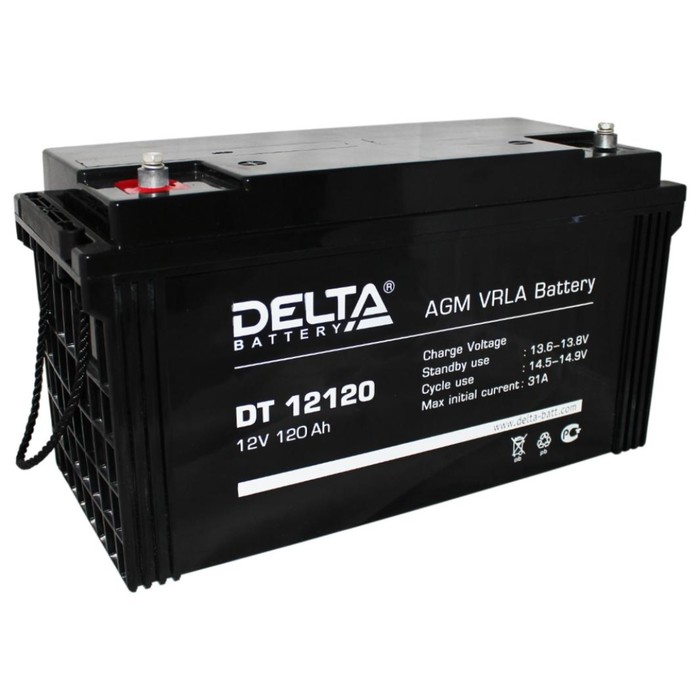 Аккумуляторная батарея Delta 120 Ач 12 Вольт DT 12120 аккумуляторная батарея dt 12012 delta