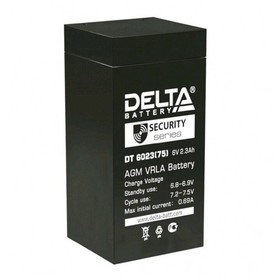 Аккумуляторная батарея Delta 2,3 Ач 6 Вольт DT 6023 (75) Ош