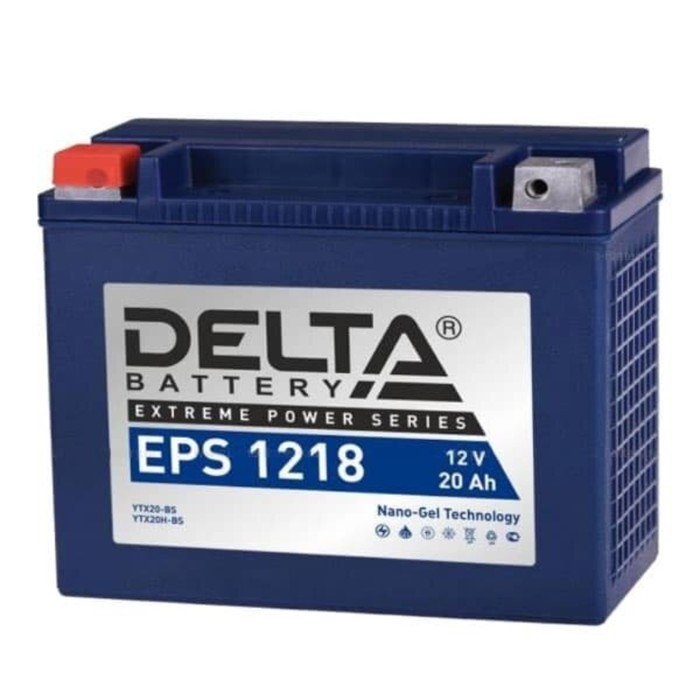 аккумуляторная батарея varta 18 ач moto agm 518 902 026 ytx20 bs Аккумуляторная батарея Delta 20 Ач EPS 1218 (YTX20-BS), прямая полярность