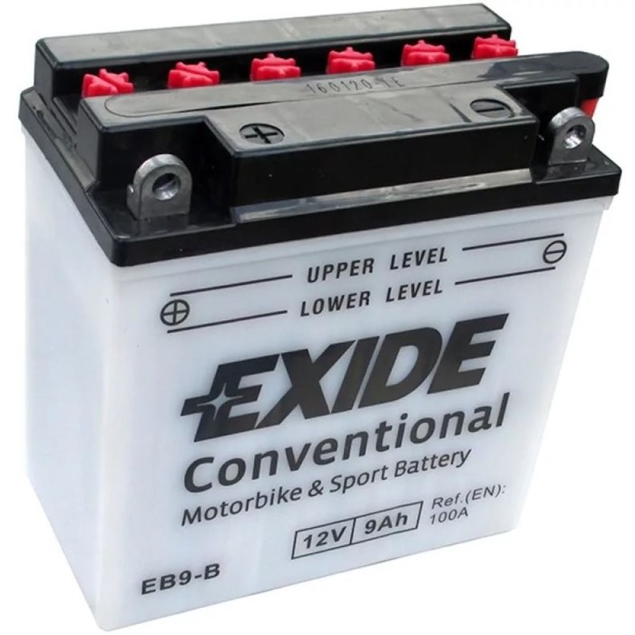 Аккумуляторная батарея Exide 9 Ач EB9-B (YB9-B), прямая полярность аккумуляторная батарея exide 19 ач eb16l b обратная полярность