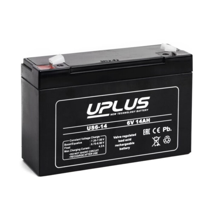 цена Аккумуляторная батарея UPLUS (Leoch) 14 Ач 6 Вольт US 6-14
