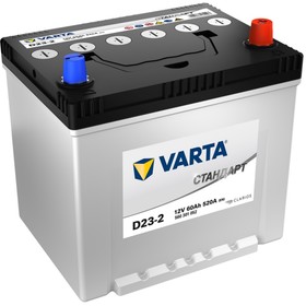 

Аккумуляторная батарея Varta 60 Ач Standart Asia 560 301 052 (D23L), обратная полярность
