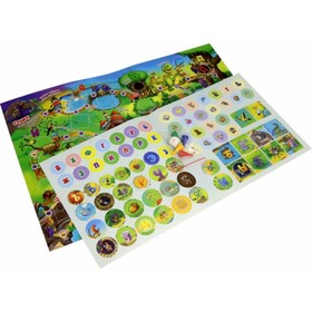 

Игра-азбукоходилка с многоразовыми наклейками «Заколдованная азбука»