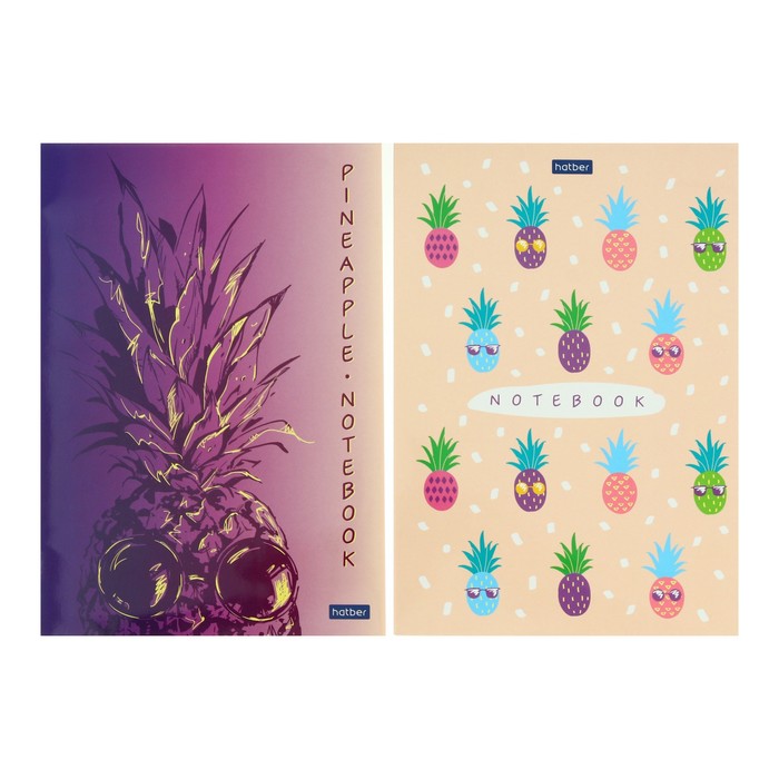 Блокнот А5, 50 листов в точку на клею Pineapple, бумажная обложка, глянцевая ламинация