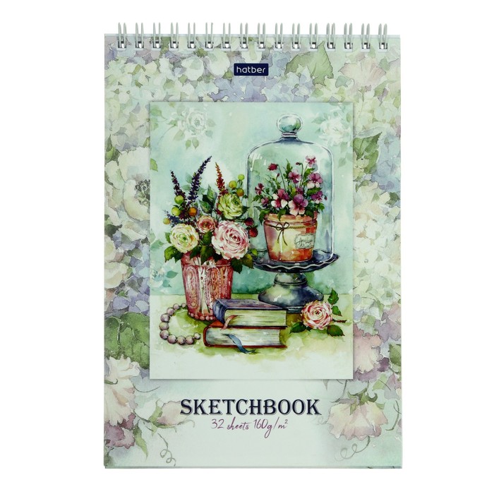 Скетчбук А5, 32 листа на гребне 