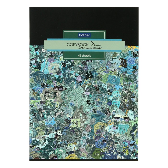 Тетрадь А4, 40 листов в точку Color mosaic, обложка мелованный картон, матовая ламинация, блок 70 г/м2