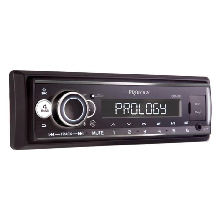 Автомагнитола PROLOGY CMX-240, 1DIN, USB/ FM/ BT, приложение OS Android/ iOS, RCA 4х55 Вт