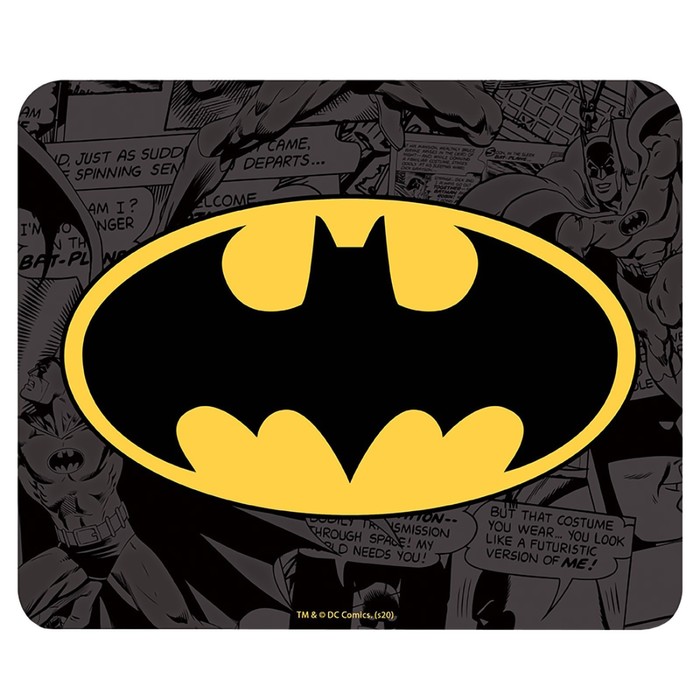 фото Коврик для мыши dc comics flexible mousepad, logo batman, 23.5 × 19.5 см abystyle