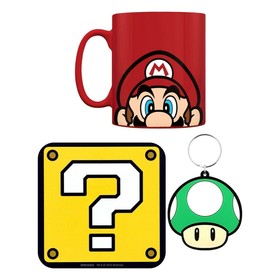 

Набор подарочный Super Mario: кружка, подставка, брелок