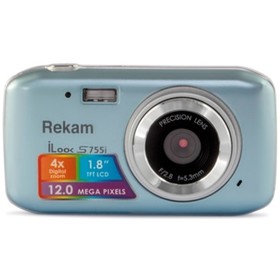 Фотоаппарат Rekam iLook S755i, 12 Мп, 1.8',  SD, MMC, серый Ош