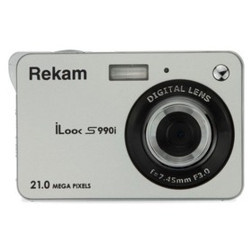 Фотоаппарат Rekam iLook S990i, 21 Мп, 2.7', 720р, SD, MMC, серибристый Ош