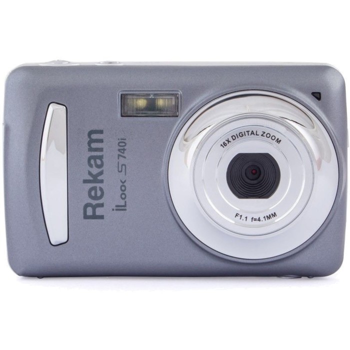 Фотоаппарат Rekam iLook S740i, 16 Мп, 2.4, 720р, SD, MMC, чёрный фотоаппарат rekam ilook s990i silver