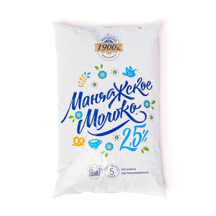 

Молоко Манчажское 2,5% 0,9л