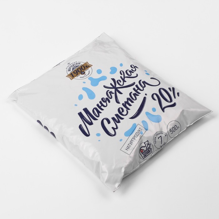 

Сметана Манчажская 20% 500г