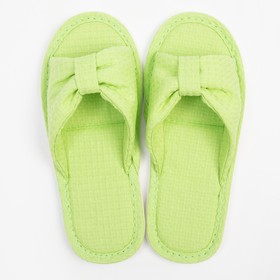 

Тапочки женские, цвет салатовый, размер 38