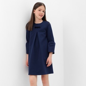 Платье 'Школа-2' для девочки, цвет т.синий, рост 128 см (68) Ош