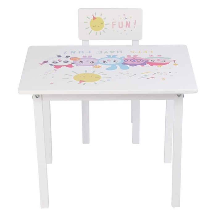 фото Комплект детской мебели polini kids «малышарики» 105s «солнечный день», цвет белый