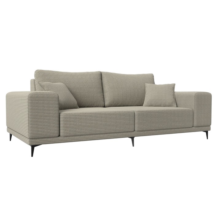Прямой диван «Льюес», без механизма, рогожка, цвет корфу 02 прямой диван льюес без механизма велюр цвет серый