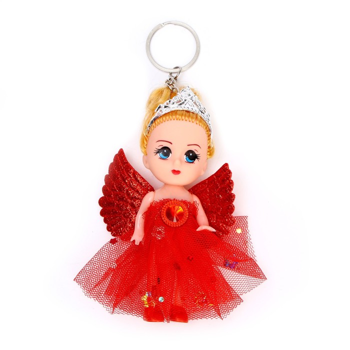 Кукла «Оля» на брелоке, с крыльями, цвет МИКС