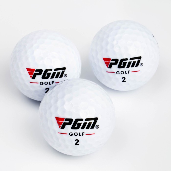 Мячи для гольфа PGM VS, трехкомпонентные, d=4.3 см, набор 12 шт