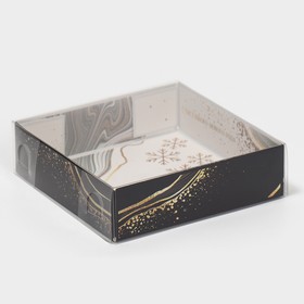 Коробка для макарун «Мрамор» , 12 × 12 × 3 см Ош