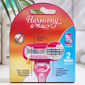 

Сменные кассеты женские E-Xact, 5 лезвий с увлажняющим гелем, 2 шт.