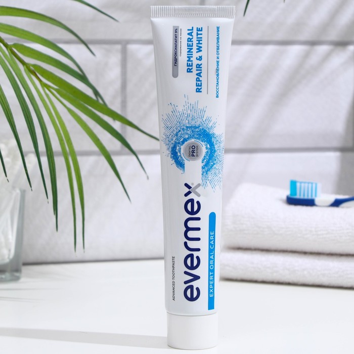 Зубная паста Evermex Remineral Repair & White, 75 мл