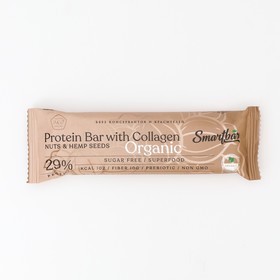 

Батончик протеиновый Smartbar Protein ORGANIC «Орех и конопля», 40 г