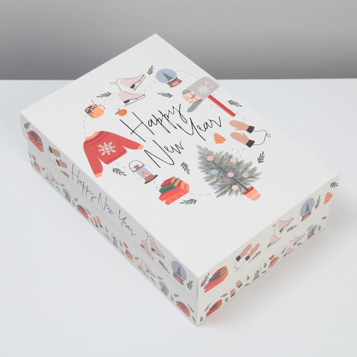 Коробка складная «Хюгге», 30 × 20 × 9 см коробка складная новогоднее волшебство 30 × 20 × 9 см