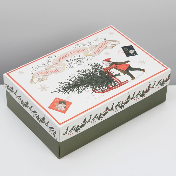 Коробка складная «Ретро», 30 × 20 × 9 см коробка складная ретро почта 20 × 20 × 4 см