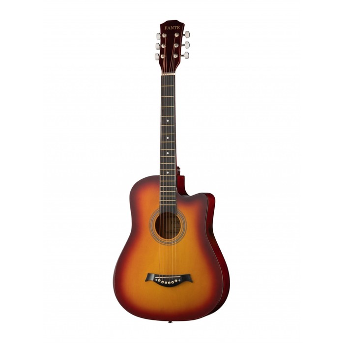 Акустическая гитара Fante FT-D38-3TS, с вырезом, санберст акустическая гитара foix ffg 1040sb санберст с вырезом foix