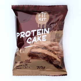 

Печенье протеиновое Fit Kit Protein cake, со вкусом двойного шоколада, спортивное питание, 70 г