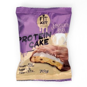 

Печенье протеиновое Fit Kit Protein cake, со вкусом ромовая баба, спортивное питание, 70 г