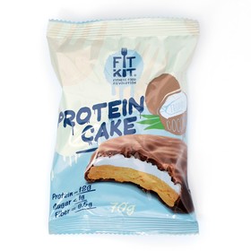 

Печенье протеиновое Fit Kit Protein cake, со вкусом тропический кокос, спортивное питание, 70 г