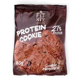 

Печенье протеиновое Fit Kit Protein сookie, со вкусом двойного шоколада, спортивное питание, 40 г