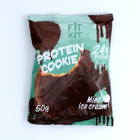 

Печенье глазированное Fit Kit Protein chocolate сookie, со вкусом мятного мороженого, спортивное питание, 50 г