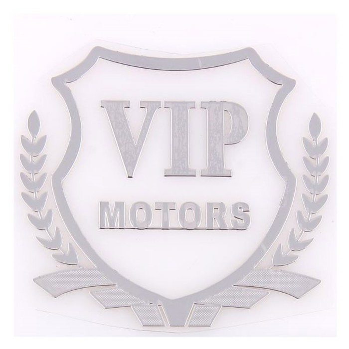 Шильдик металлопластик SW VIP MOTORS, 5 х 5,5 см