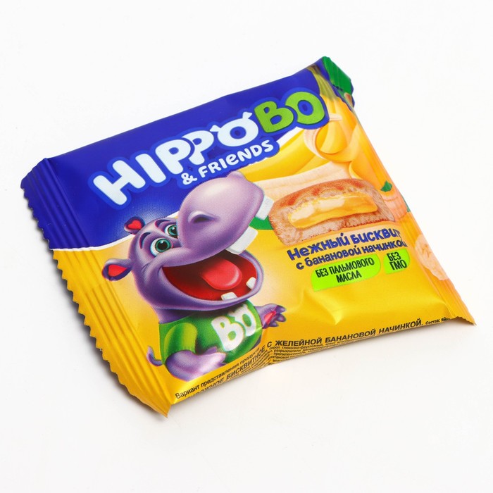 

Пирожное "HIPPOBO" с банановой начинкой , 32 г