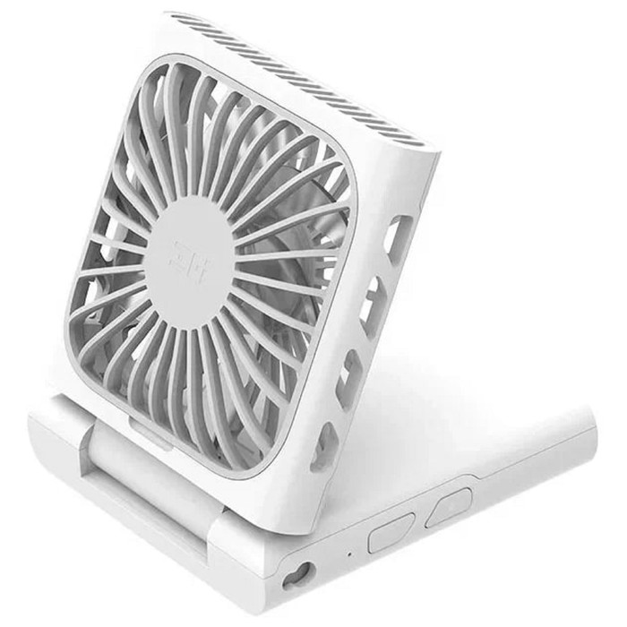 Портативный вентилятор Xiaomi ZMI AF217, ремешок, 3 скорости, до 120°, 2400 мАч, белый