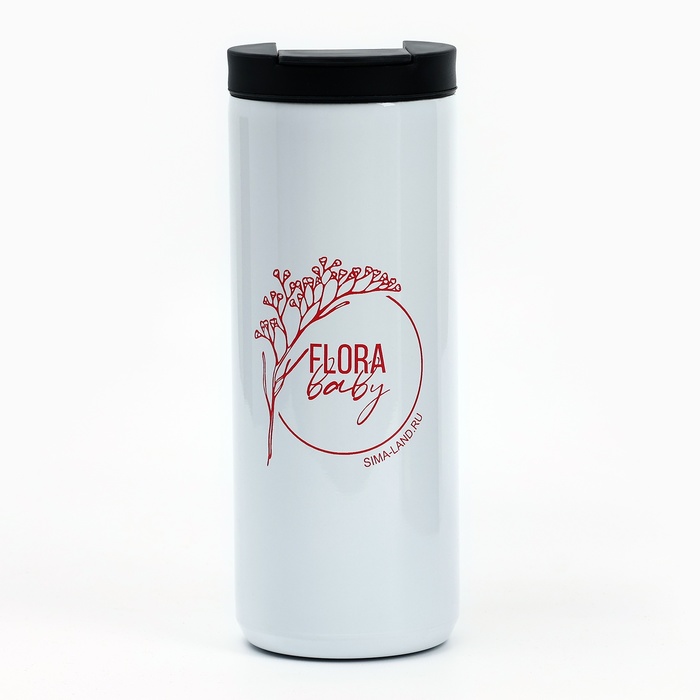 Термостакан Flora, 500 мл, сохраняет тепло 2 ч термостакан твой кофе 500 мл сохраняет тепло 4 ч