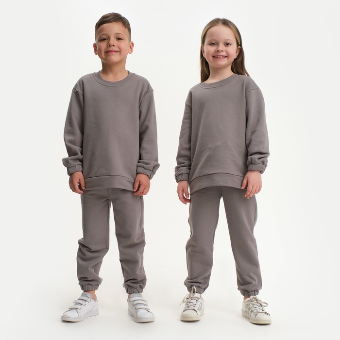 

Костюм детский (свитшот, брюки) KAFTAN "Basic line", размер 32 (110-116), цвет серый